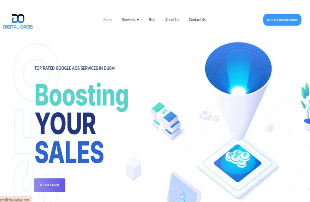 Boost your sales with Digital Oasis, a top digital-focused agency among advertising companies in Abu Dhabi, UAE, specializing in Google Ads and ROI-driven strategies.