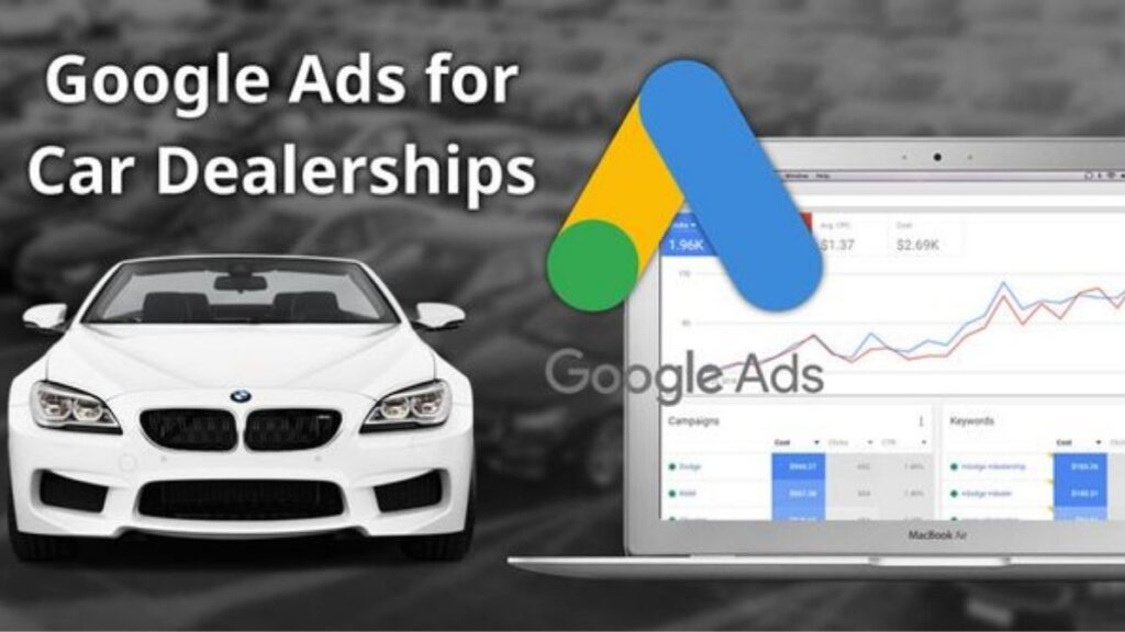 This image represents the google ads Car dealerships and google ads dashboard for the car scales in Dubai.