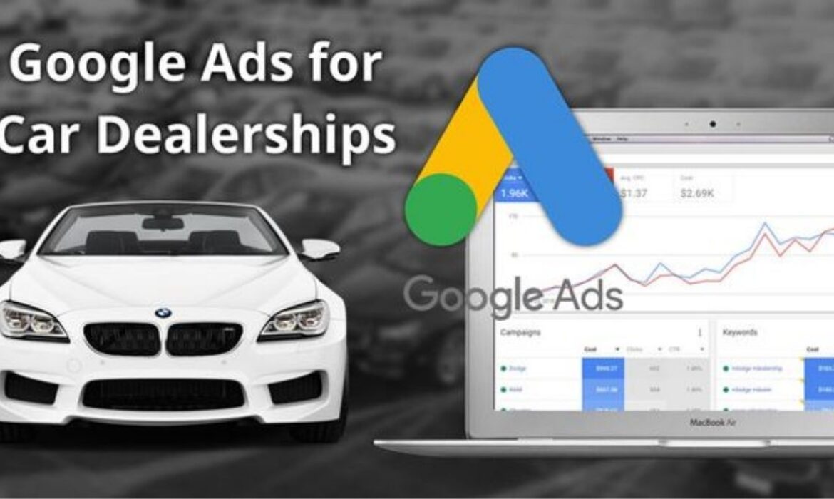 This image represents the Car dealerships and google ads dashboard for dealership for the car scales in Dubai.