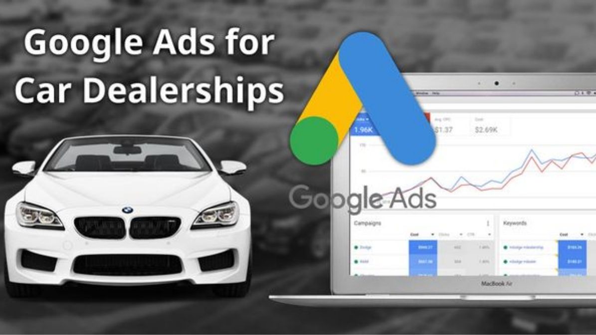 This image represents the Car dealerships and google ads dashboard for dealership for the car scales in Dubai.