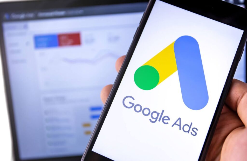 Google ads represent the graph and with the click, impressions and for the and small business growth.