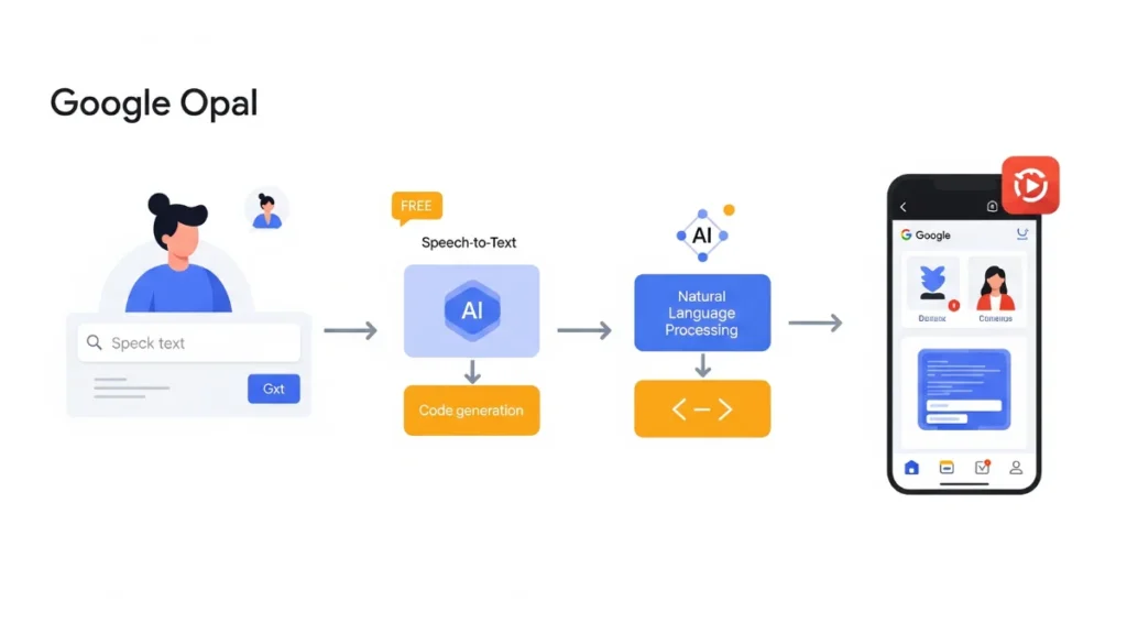 Image represent the opal mini app workflow at dashboard