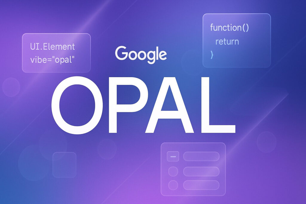 This image represent the google opal dashboard view