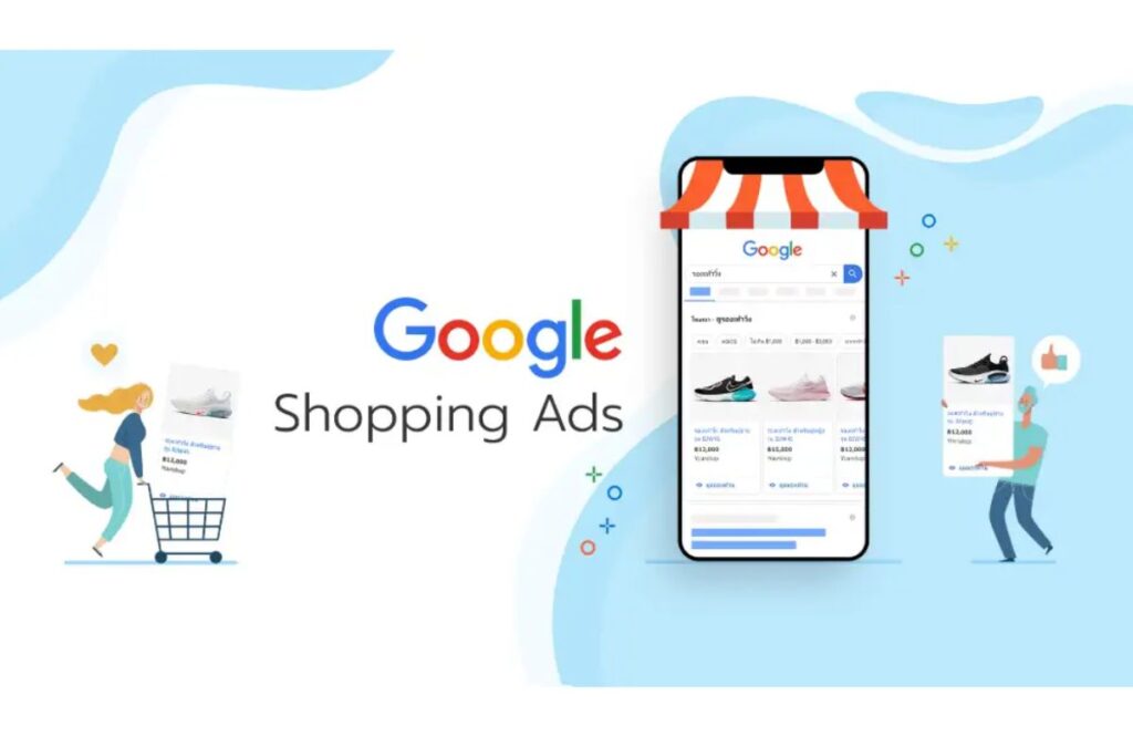This image represent the google shopping ads for the brands sales growths.