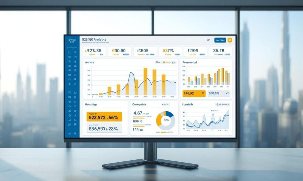 B2B SEO Solutions Dubai Strategy Dashboard