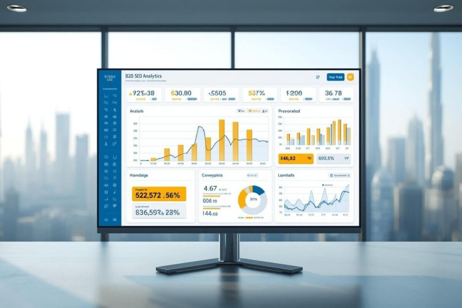 B2B SEO Solutions Dubai Strategy Dashboard