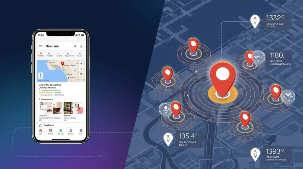 Mobile Geo-Fencing Local Search Results Dubai