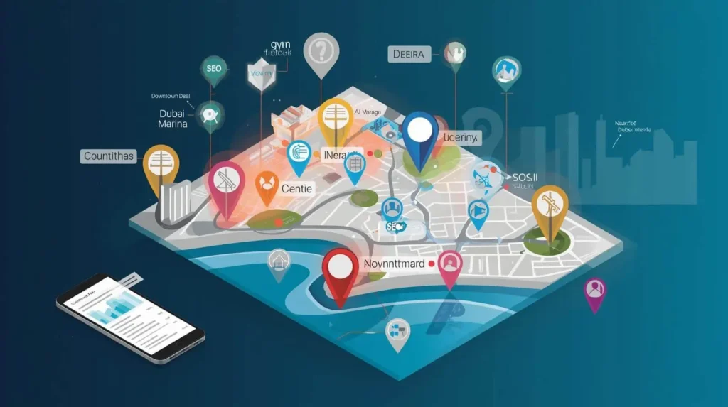 Geo Targeting SEO Service Dubai Location Map
